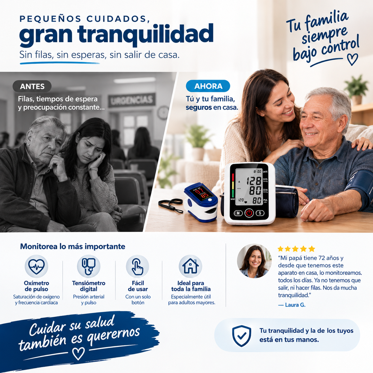 Combo Oximetro + Tensiometro 50% OFF