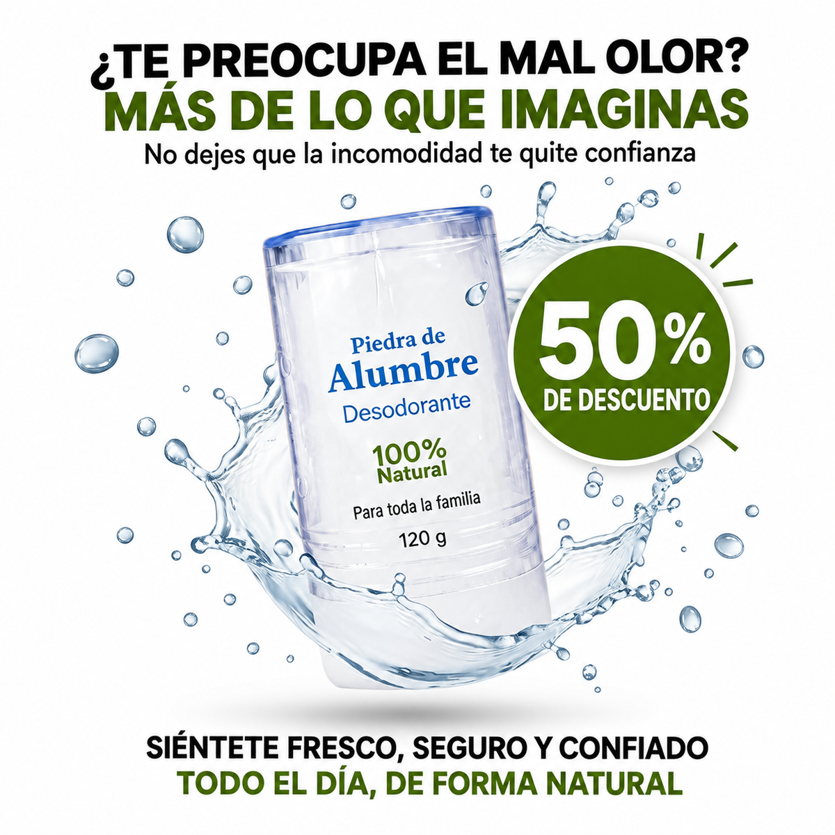 Piedra de Alumbre — No dejes que el mal olor hable por ti + Oferta 50%